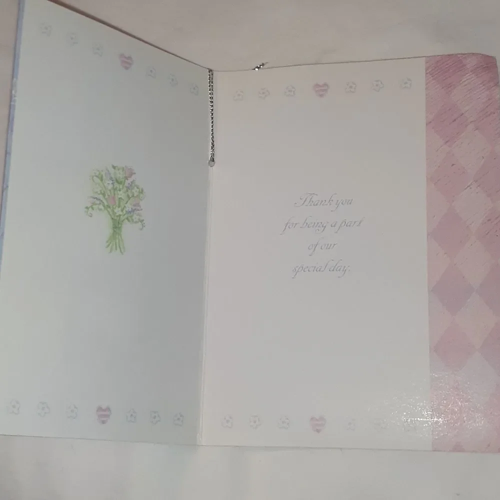 NEW Wedding Thank You Cards Box of 10 Holographic‎